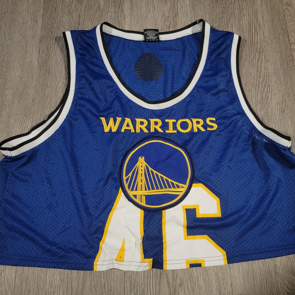 Warriors Blue and Yellow Crop Top